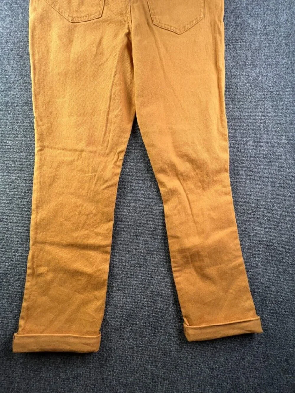 Fashion Nova Pants Size 7 / 28 Orange Slim Straight NWT Cotton Stretch High Rise